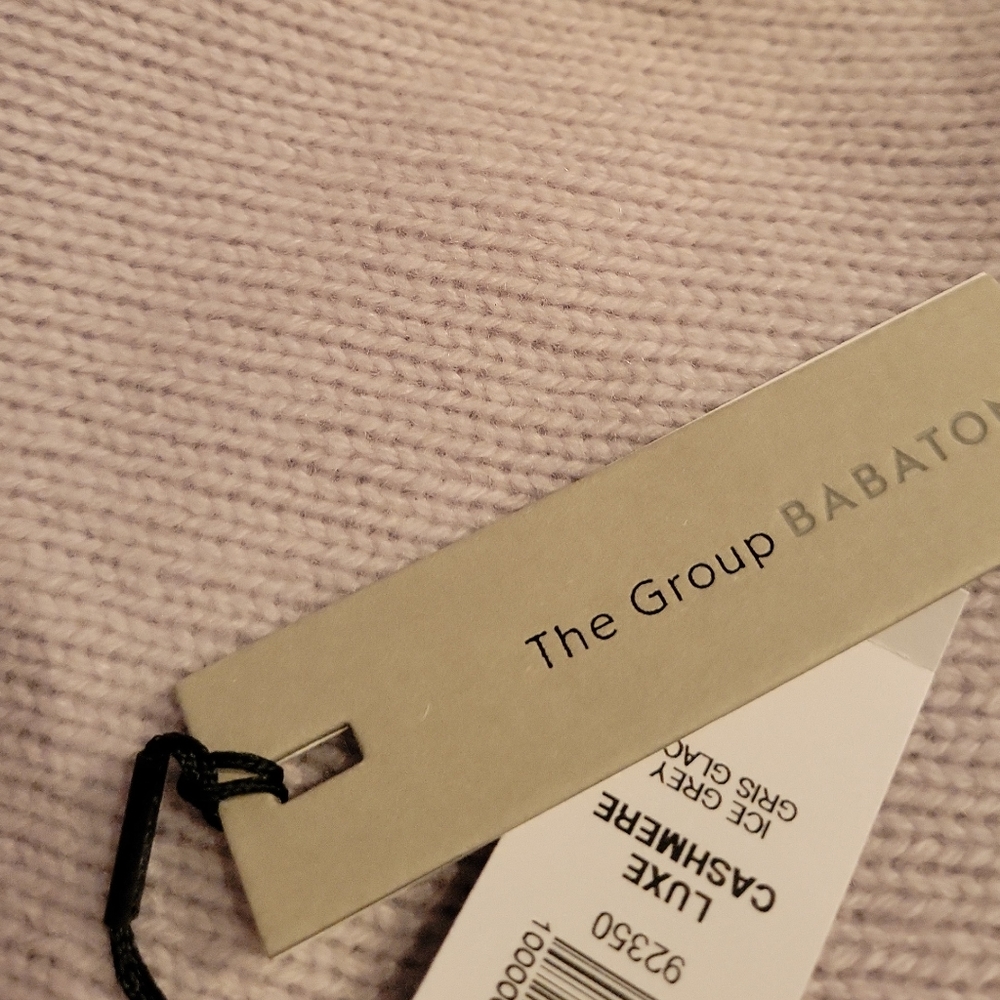 Aritzia - Group by Babaton, Luxe Cashmere  Hoodie, NWT, Size Small - Ice Grey